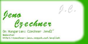 jeno czechner business card